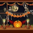 thumbnail image 3 of TETOU 2 Pcs Squelettes d'Halloween Corps Entier Réalistes Faux Squelette Humain Crâne Décoration d'Halloween, 3 of 6