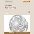 thumbnail image 7 of XGFHYJEH Desk Fan, Box Fan, Small Fan, Box Fan Clearance, Small Desk Fan, Small Fans for Desk, Portable Personal Quiet Electric Fan for Home, Plastic, 7 of 7