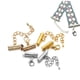 thumbnail image 2 of 10 juegos por lote, cuentas de extremo engarzado, cierre de extremo deslizante con hebillas de cadena, tubos, tapas de extremo deslizante, conectores para accesorios de fabricación de joyas DIY Tan Jianjun unisex, 2 of 2