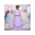 thumbnail image 5 of Sunny Fashion Girls Dress Violet Ruffle Butterfly Belt Irregular Hem Princess Formal 14 Years, 5 of 7