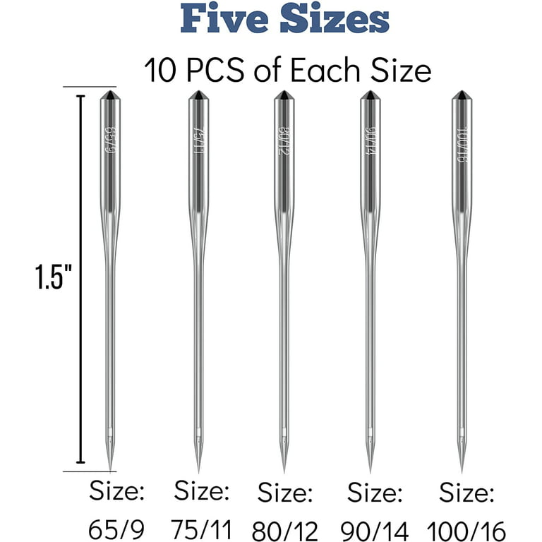 Mr. Pen - Large Eye Needles for Hand Sewing 10pk, 5 different sizes -  810053331606