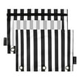 thumbnail image 2 of 2 Pack Pencil Pouch for 3 Ring Binder Smooth Zipper Folders with Pockets Clear Window Pencil Case Black and White Striped, 2 of 6