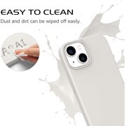 iPhone 13 Case, Phone Case for iPhone 13 Liquid Silicone Soft Gel Rubber Microfiber Lining Cushion Texture Cover Protective- Stone