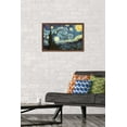 thumbnail image 2 of The Starry Night by Vincent van Gogh Wall Poster, 14.725" x 22.375", Framed, 2 of 3