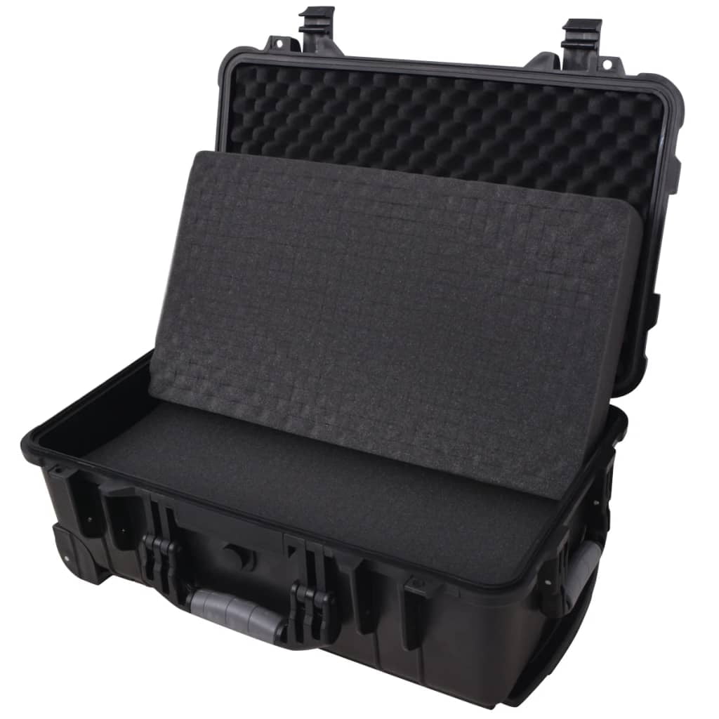 vidaXL Wheel-Equipped Tool/Equipment Case with Pick & Pluck