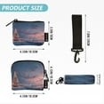 thumbnail image 4 of Women's Coin Purses Keychain Wallet Mini Zip Dual Pouch Wristlet Portable Coin Purse Small Wallets For Travel Sports Outdoors Christmas Sea View, 4 of 6
