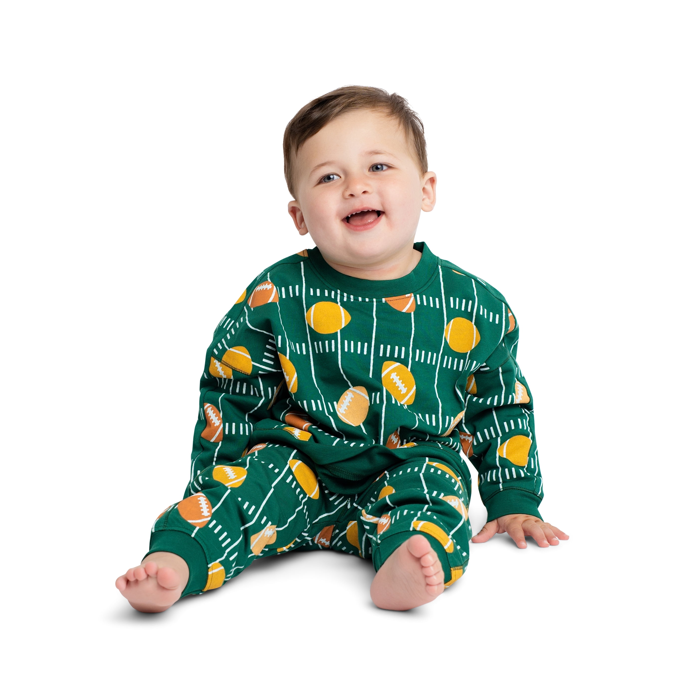 M+A by Monica + Andy Gender Neutral Baby and Toddler Organic Cotton Sporty Sweatsuit Set, 2-Piece, Sizes 0M-5T