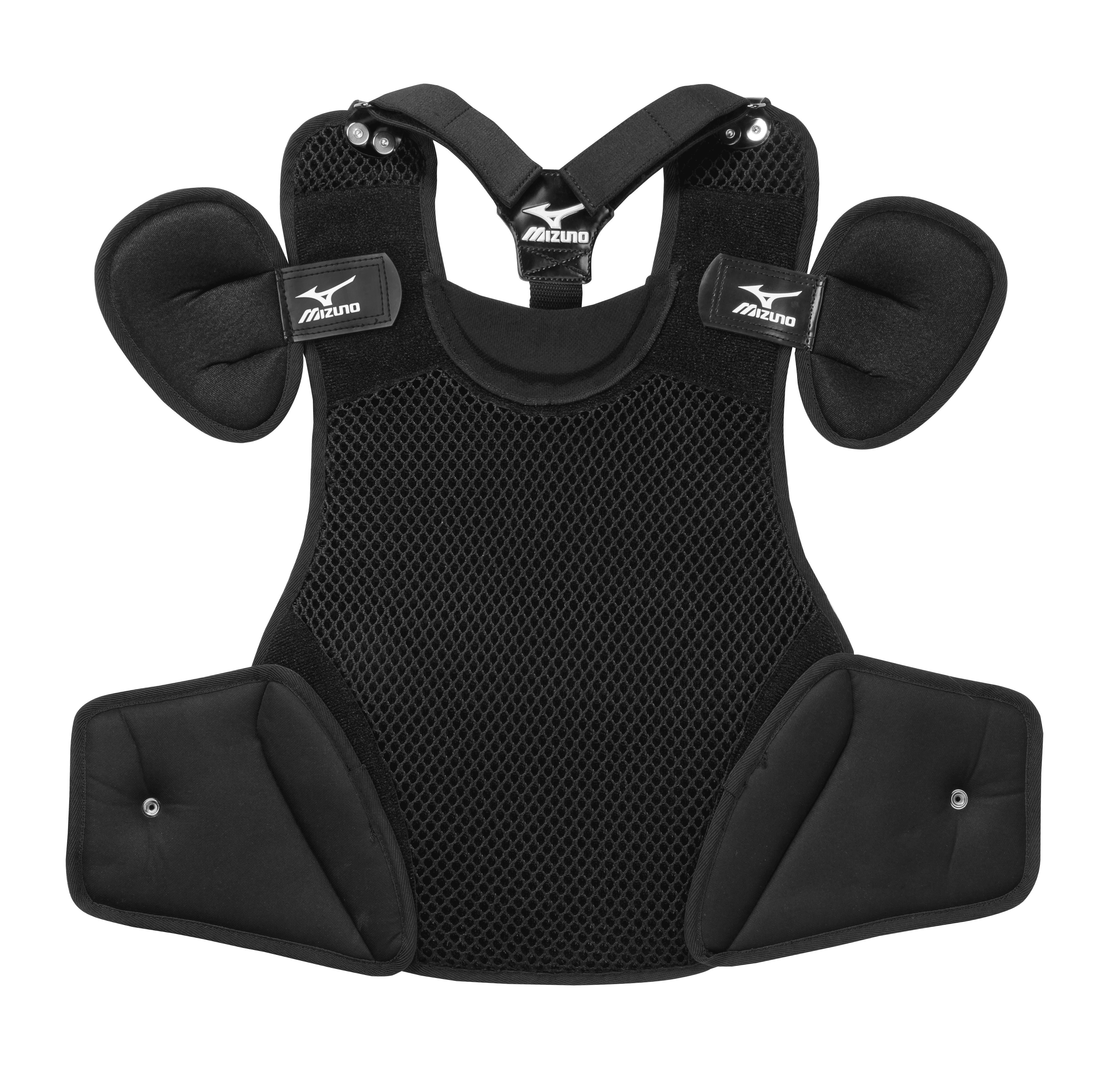 Mizuno Samurai Baseball Catcher's Chest Protector 15", Size No Size, Black-Orange (9020)