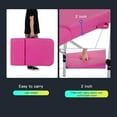thumbnail image 5 of Adjustable 3 Folding Massage Table 73 inch Aluminium Frame Massage Bed Portable PU Leather Spa Bed, Pink, 5 of 7