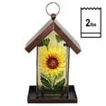 thumbnail image 4 of Angelo Décor Sunflower Glass Bird Feeder, 4 of 5