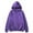 Purple, variant on DLfVUB Mens Zip Up Hooded Sweatshirt Long Sleeve Casual Solid Color Hoodie with Pocket Drawstring Fall Winter Outdoors Sweatshirts Tops Wine XXXL