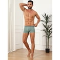 thumbnail image 5 of DARING DIVA Men's Comfortable Striped Stretch Waistband Boxer Underwear 38 Green, 5 of 6
