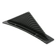 thumbnail image 3 of 4 Pack Car Rear Bumper Shark Fin Triangle Spoiler Universal Carbon Fiber Curved, 3 of 7