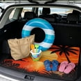 thumbnail image 2 of COEQINE Universal Car Trunk Mat All Weather Cargo Liner Floor Mat with Non-Slip Backing Scratch-proof Pet Cargo Mat Suitable for Most Car Models, Tropical Palm Tree Sunset, 2 of 7
