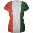 thumbnail image 2 of Distressed Irish Flag All Over Womens T Shirt Multi SM, 2 of 2