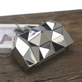 thumbnail image 1 of Bolso de mano para mujer de estilo coreano, caja de hierro con diamantes, bolso de comida, bolso de cadena irregular, bolso de comida de metal, 1 of 6