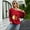Red, variant on Women's Christmas Halloween Off Shoulder Skeleton Printing Funny T-Shirt Long Sleeve Sweatshirts Pullover Tops