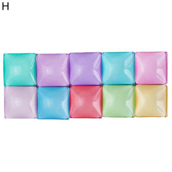 12PCS Glass Fridge Magnets, Refrigerator Magnets for Organizing Cabinet Whiteboard, Colorful Decoration Magnets for Map, Kid's Drawing, Message Card Using