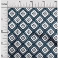 thumbnail image 1 of oneOone Viscose Chiffon Navy Blue Fabric Geometric Bandhani Craft Projects Decor Fabric Printed By The Yard 42 Inch Wide, 1 of 4