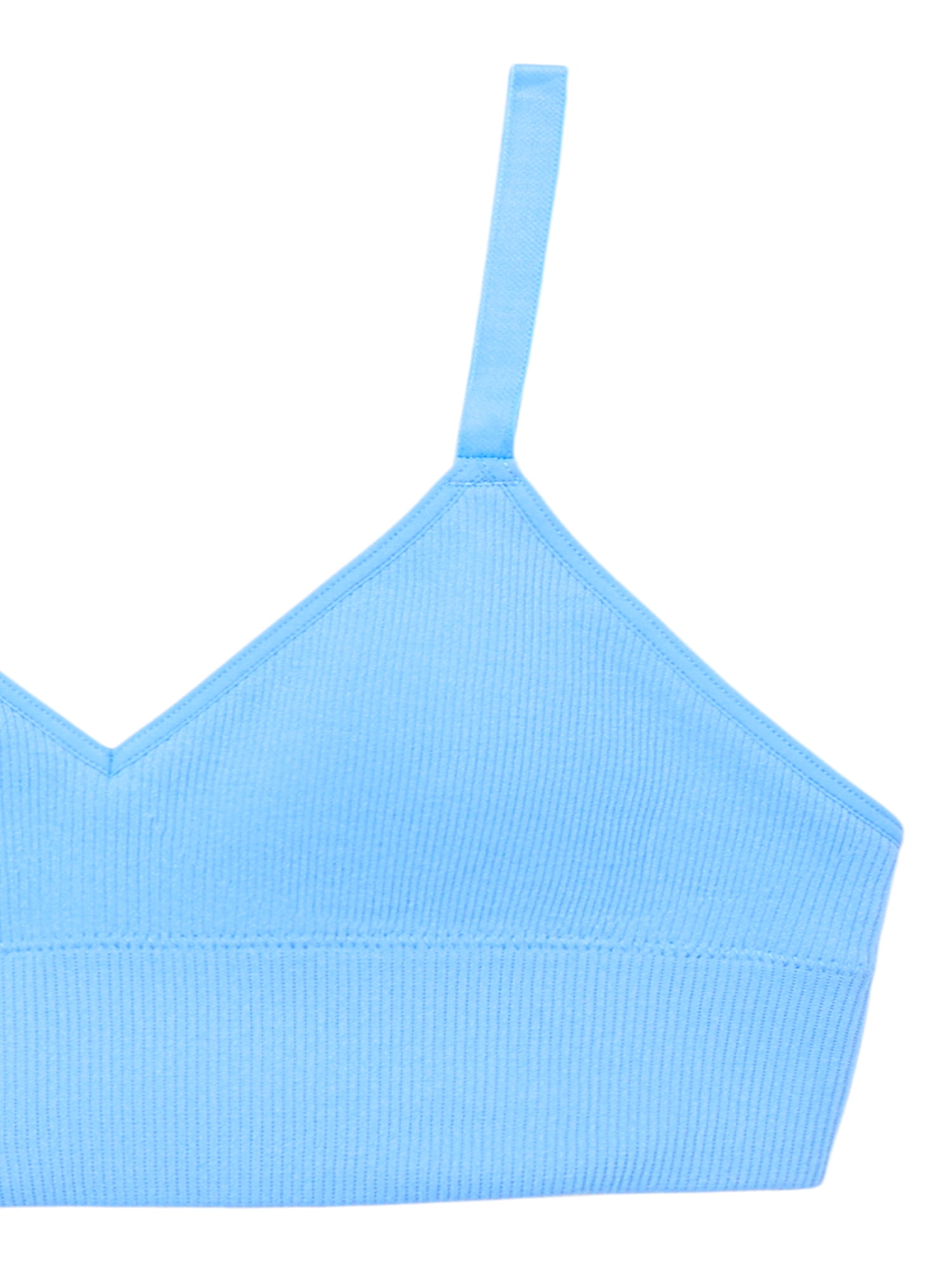 Wonder Nation Girls Seamless Longline Bralette with Removable Pads, 2-Pack, Sizes XS-XXL