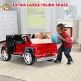 thumbnail image 3 of 12V Powered Ride on Car, Mercedes-Benz G650 Ride On Truck with Remote Control, Rear Wheel Suspension, Safety Belt, MP3 Player, Bluetooth, LED Lights, Ride on Toy for 3-8 Years Boys Girls, Red, 3 of 9