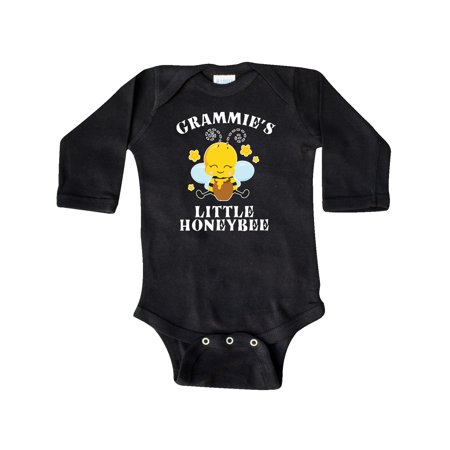

Inktastic Cute Bee Grammie s Little Honeybee with Stars Gift Baby Boy or Baby Girl Long Sleeve Bodysuit