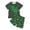 Z01 Army Green-a, variant on Boys Dinosaur Pajama Set Short Sleeve Top and Shorts Summer Cartoon Sleepwear Home Outfit for Kids Pj's Sets