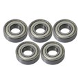 thumbnail image 3 of BQLZR 5 x Single Row Metal Deep Groove Ball Bearing 6202Z Iron Cover 15mm ID, 3 of 5