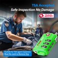 thumbnail image 2 of Forge TSA Approved Luggage Locks Re-settable Combination with Alloy Body(Green 2 Locks), 2 of 5