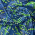 thumbnail image 7 of Ambesonne Gecko Valance & Curtain, Doodle Lizard Reptile, 55"x36", Navy Blue and Green, 7 of 7