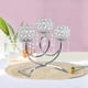 thumbnail image 4 of Candelabros de Cristal Candelabros Soporte de Luz de Té Puente de Arco 3 Brazos Candelabro de Cristal para La Cena Decoración de Halloween Inauguració , Plata B-plata Baoblaze Portavelas de cristal, 4 of 7