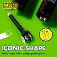 thumbnail image 3 of Clipper Silver Metal Jet Flame Lighter – Refillable Butane Torch Lighter – Adjustable Wind Resistant Single Jet Flame – Durable Metal Pocket Lighter, 3 of 6