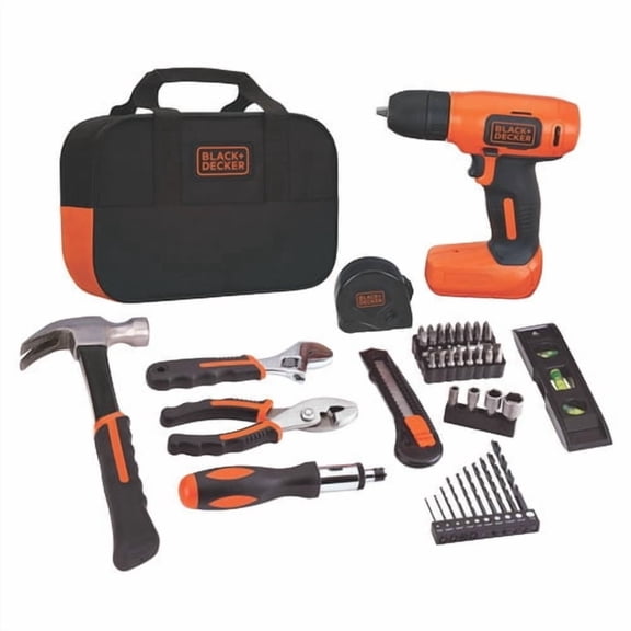 BLACK DECKER 8-Volt MAX* Drill Project Kit,BDCD8PK