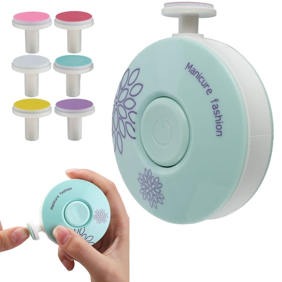 BUTORY Recién Nacido Nail Trimmer Lima Eléctrica Nail para Dedos de los Pies y Dedos, Cabezales de Molienda Reemplazables