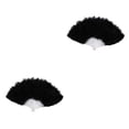 thumbnail image 3 of Bewildely Abanico de plumas para decoración, manualidades, fiestas, Cosplay, adornos de mano, regalo elegante, baile, boda, niños y adultos Type1 NO1, 3 of 6