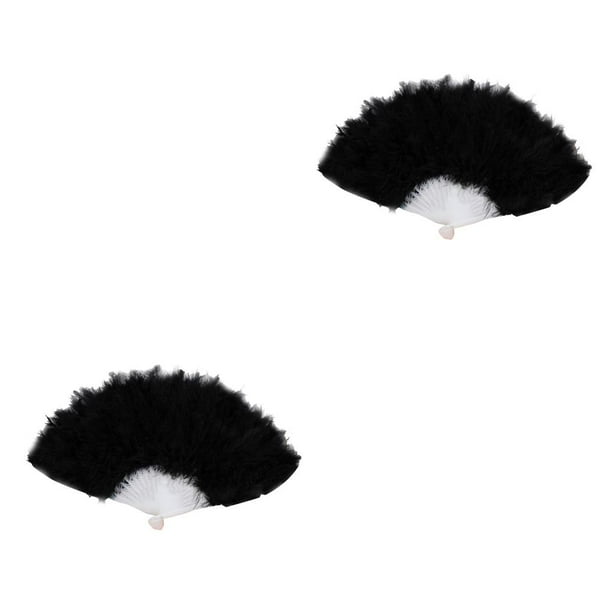 Inteprter Abanico de plumas Decoración Fiestas Adornos Abanicos Danza Boda Type1 NO1