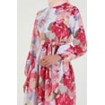thumbnail image 4 of Floral - Crew neck - Unlined - Modest Dress - Benin, 4 of 5