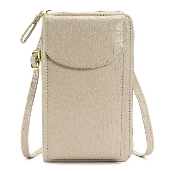 Bolso bandolera pequeño para teléfono móvil Apuakthei para mujer - Bolso de mano de cuero para hombro para viajar