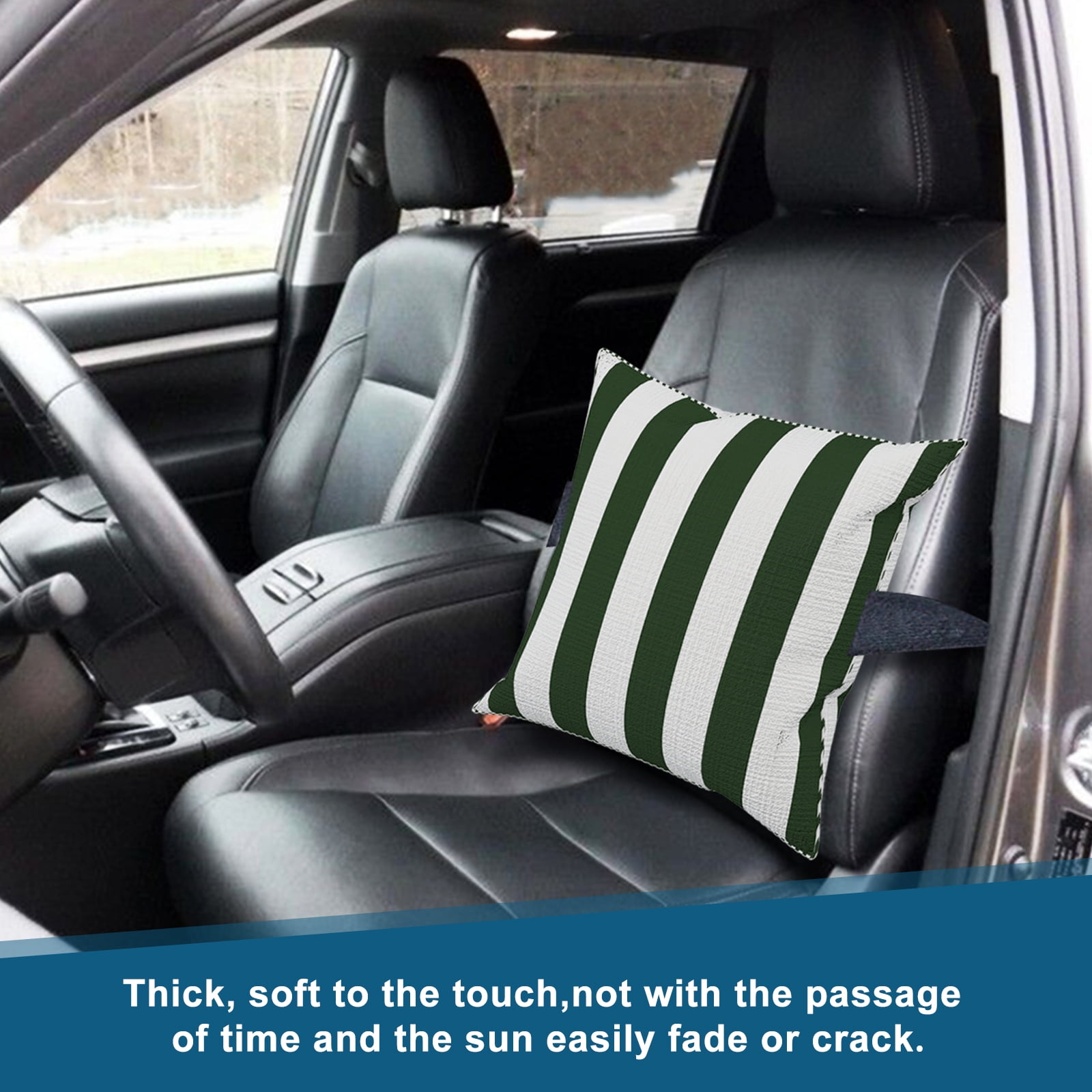 Kojem  Black Leather Car Seat Covers for 2014-2019 Toyota Highlander LE/Hybrid LE 7 Seat's Covers