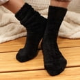 thumbnail image 3 of BambooMN Men's Featherlight Fuzzy Socks - Plush Soft Warm Comfy - Black - 4 Pairs, 3 of 5