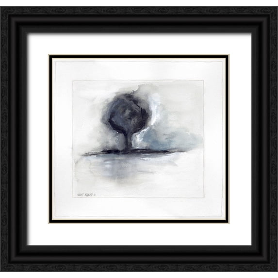 Shamp, Cindy 13x12 Black Ornate Wood Framed with Double Matting Museum Art Print Titled - On the Horizon III