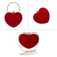 thumbnail image 5 of LinYooLi Heart Shape Evening Bag Party Clutch Handbag Chain Shoulder Bag, 5 of 6