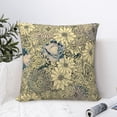 thumbnail image 6 of YFYANG Square Decorative Throw Pillow Case (Without Pillow Insert), Vintage Yellow Flowers Bedroom Sofa Car Cushion Cover, 16"x16", 6 of 9