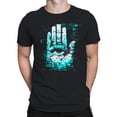 thumbnail image 2 of Glitch Vision: Digital Eye Art Black Men's T-shirt, 2 of 3
