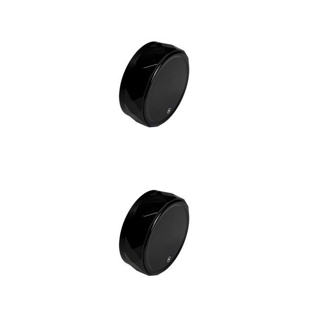 Guardoinrt Digital Timer Three Screen Waterproof Fitness Time-meter LED Round Kitchen Calculagraph Energy Saver for Black 2Set