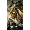 thumbnail image 2 of Tintoretto, Jacopo 12x18 White Modern Wood Framed Museum Art Print Titled - St. Peters Vision, 2 of 4