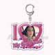 thumbnail image 1 of LLavero de la cantante Lana Del Rey I Love My Girlfriend para mujer, accesorios, llavero, anillo, joyería personalizada, regalos para fanáticos, 1 of 4