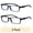 COLPK12, variant on Bklyn, Windsor +2.50, Adult, Unisex, Plastic Reading Glasses & Pouches Value Pack , 2 Ea