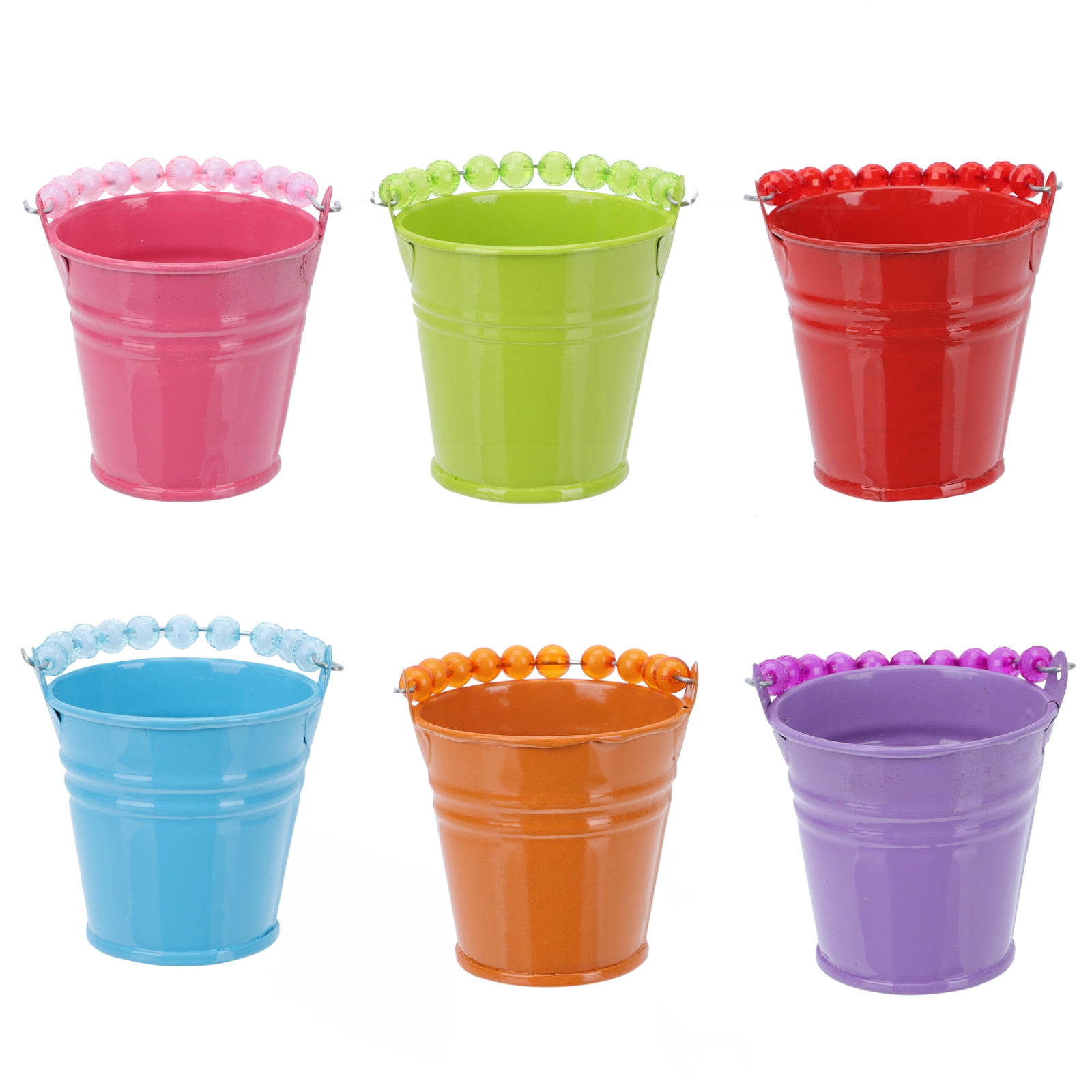 Rosarivae 6pcs Handheld Bucket Kindergarten Mini Candy Decorative