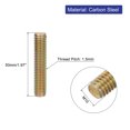 thumbnail image 2 of Uxcell 10 Pack Fully Threaded Rod, M10-1.5x50mm Carbon Steel Long Thread Screw, 2 of 6
